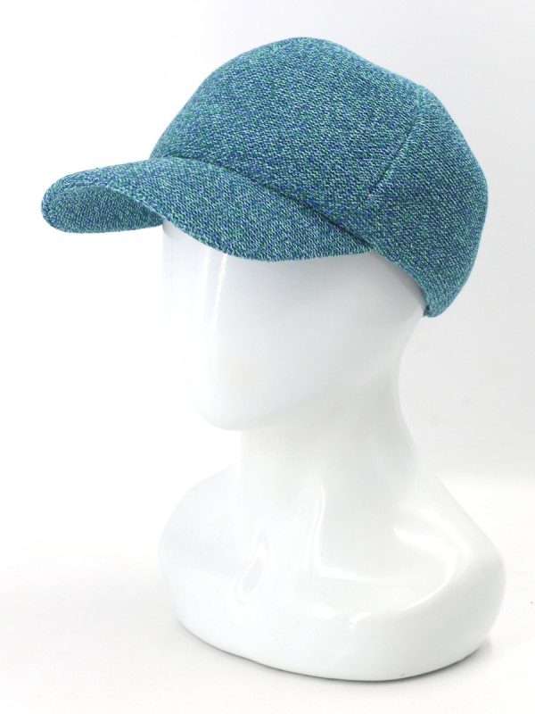 Бейсболка с оригинальной текстурой цвет бирюзовый Д-701/1