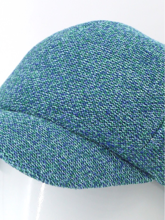Бейсболка с оригинальной текстурой цвет бирюзовый Д-701/1