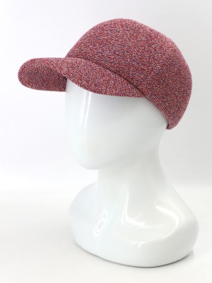 Бейсболка с оригинальной текстурой цвет коралловый Д-701/1