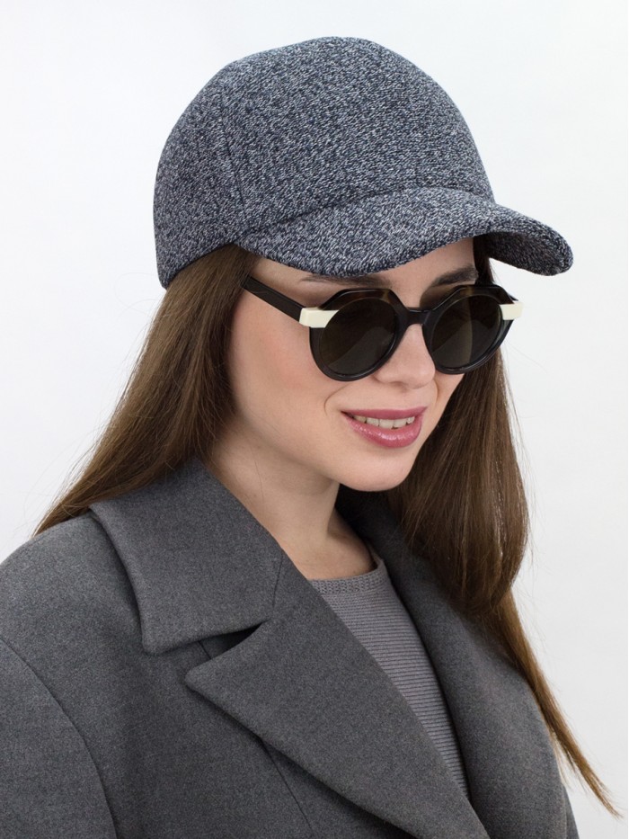 Бейсболка с оригинальной текстурой цвет маренго Д-701/1