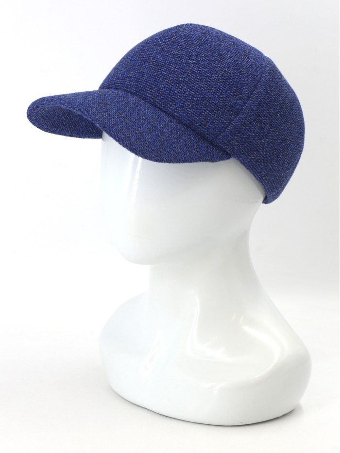 Бейсболка с оригинальной текстурой цвет синий Д-701/1