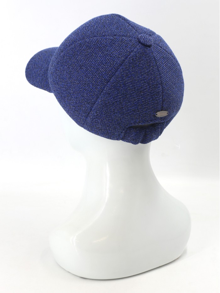 Бейсболка с оригинальной текстурой цвет синий Д-701/1