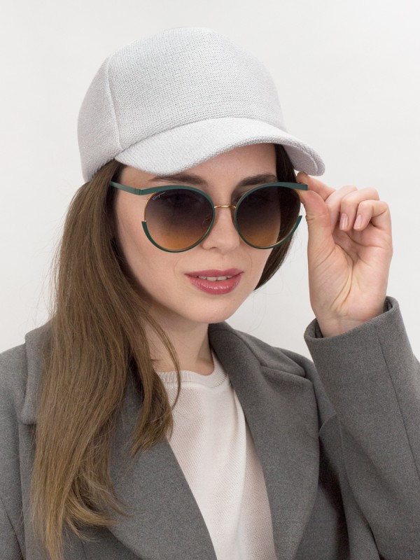 Бейсболка с металлизированным эффектом цвет серебряный Д-701