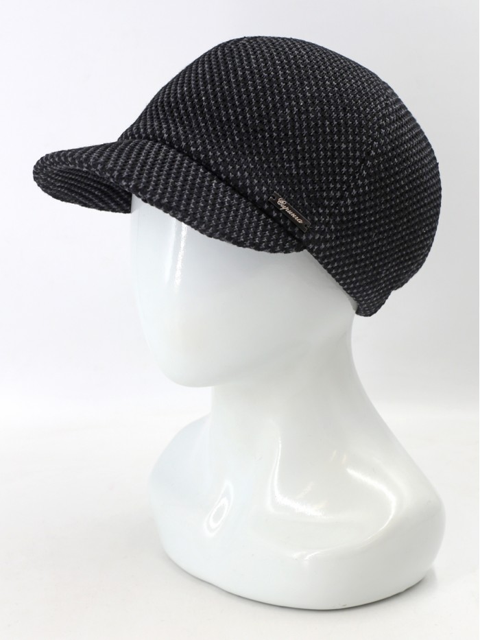 Бейсболка из 3D трикотажного полотна цвет черный-маренго Д-739Т Бейсболка из 3D трикотажного полотна цвет черный-маренго Д-739Т