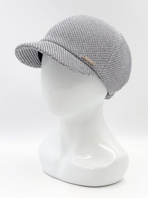 Бейсболка из 3D трикотажного полотна цвет серый-светло-серый Д-739Т