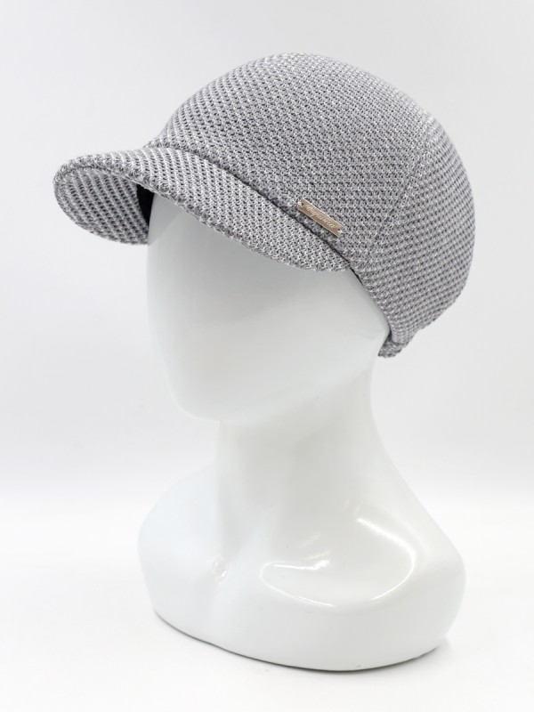 Бейсболка из 3D трикотажного полотна цвет серый-светло-серый Д-739Т