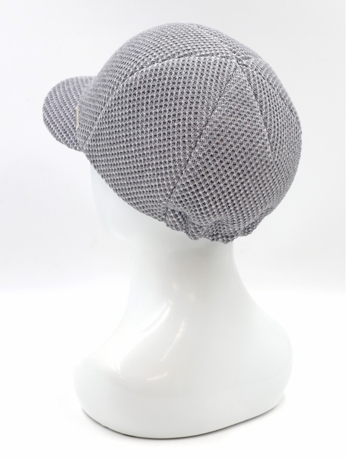 Бейсболка из 3D трикотажного полотна цвет серый-светло-серый Д-739Т