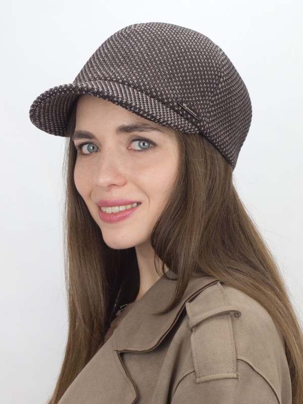 Бейсболка из 3D трикотажного полотна цвет шоколадный Д-739Т