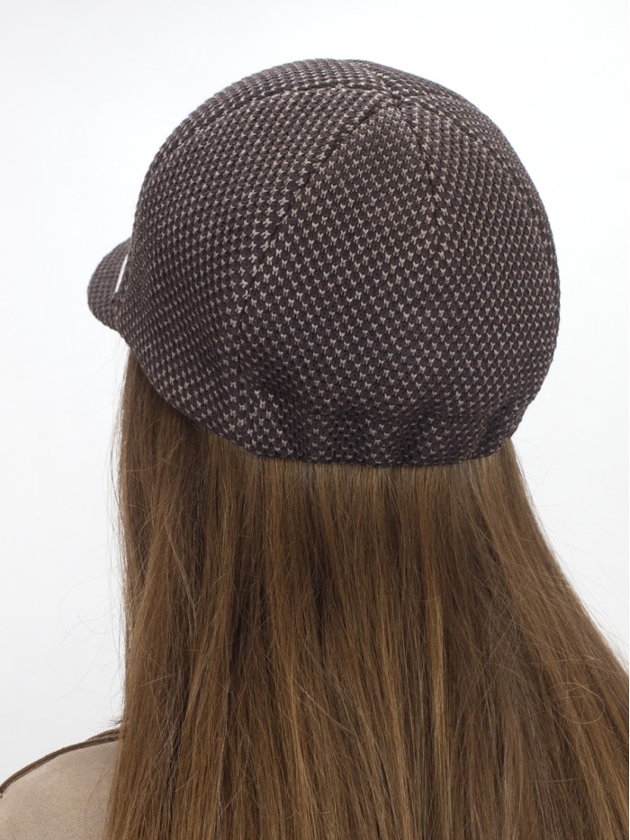 Бейсболка из 3D трикотажного полотна цвет шоколадный Д-739Т