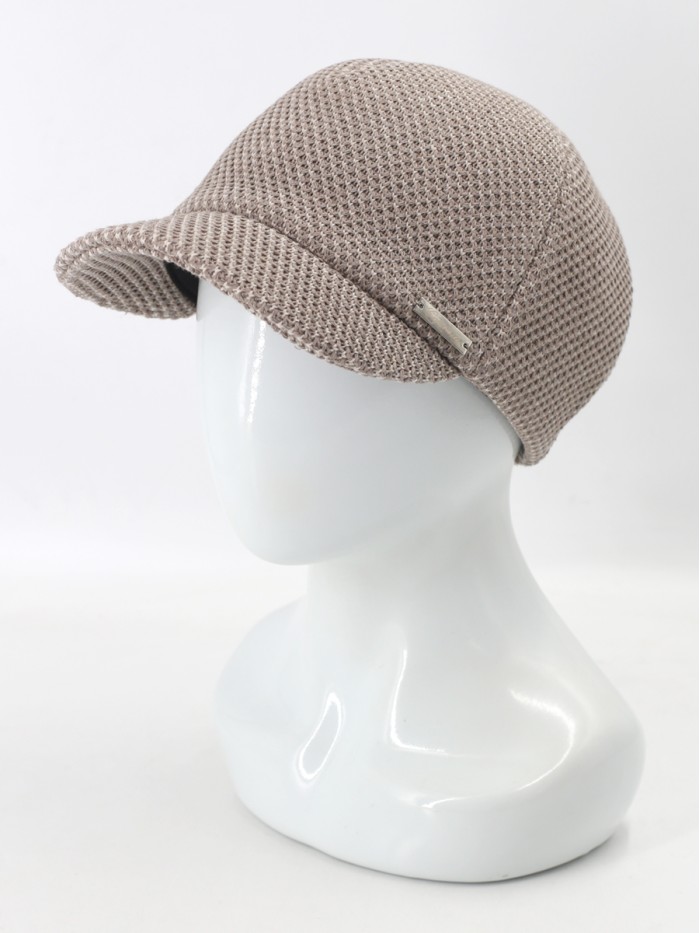 Бейсболка из 3D трикотажного полотна цвет светло-бежевый Д-739Т