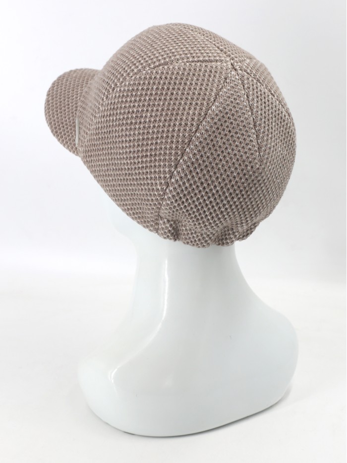 Бейсболка из 3D трикотажного полотна цвет светло-бежевый Д-739Т