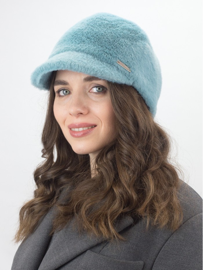 Женственная бейсболка ментолового цвета Д-839