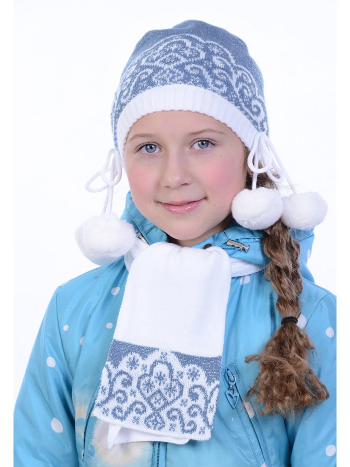 Новогодний комплект "Снегурочка" цвет голубой Дети-21