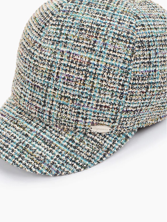 Комплект бейсболка со снудом цвет бирюзовый-бежевый ДК-11Ш