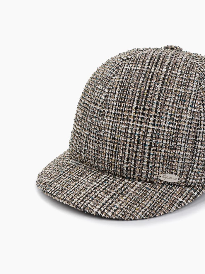 Комплект бейсболка со снудом цвет коричневый-бежевый ДК-11Ш