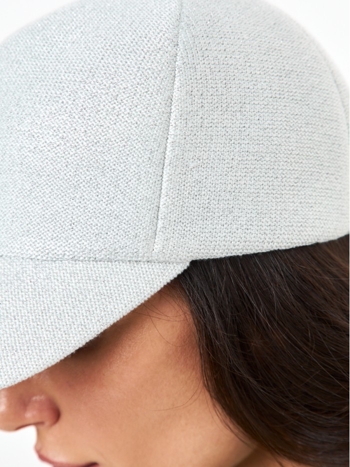 Уникальный комплект с металлизированным эффектом цвет серебряный ДК-701