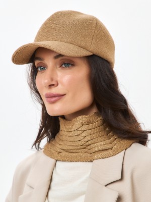 Уникальный комплект с металлизированным эффектом цвет золотой ДК-701