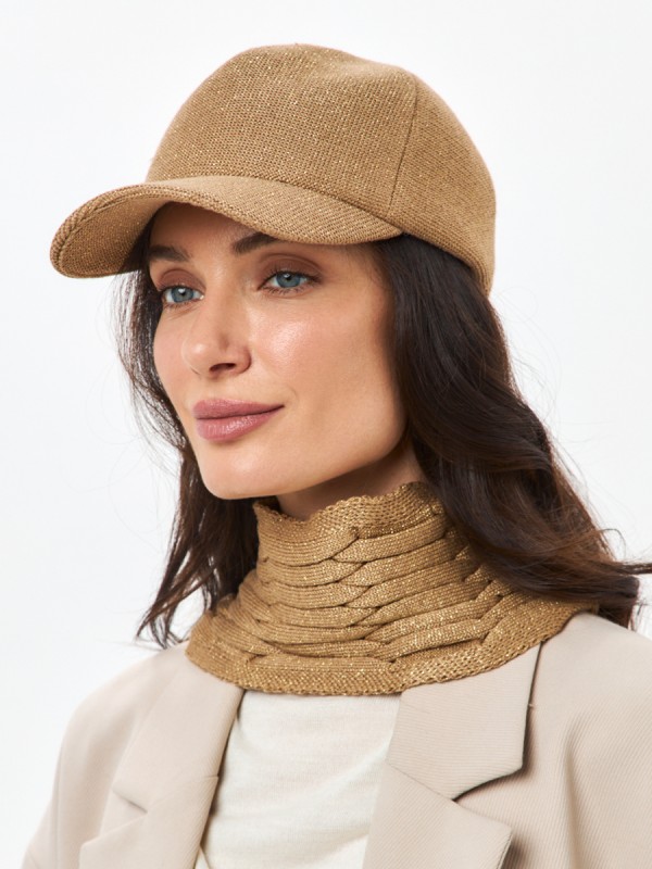 Уникальный комплект с металлизированным эффектом цвет золотой ДК-701