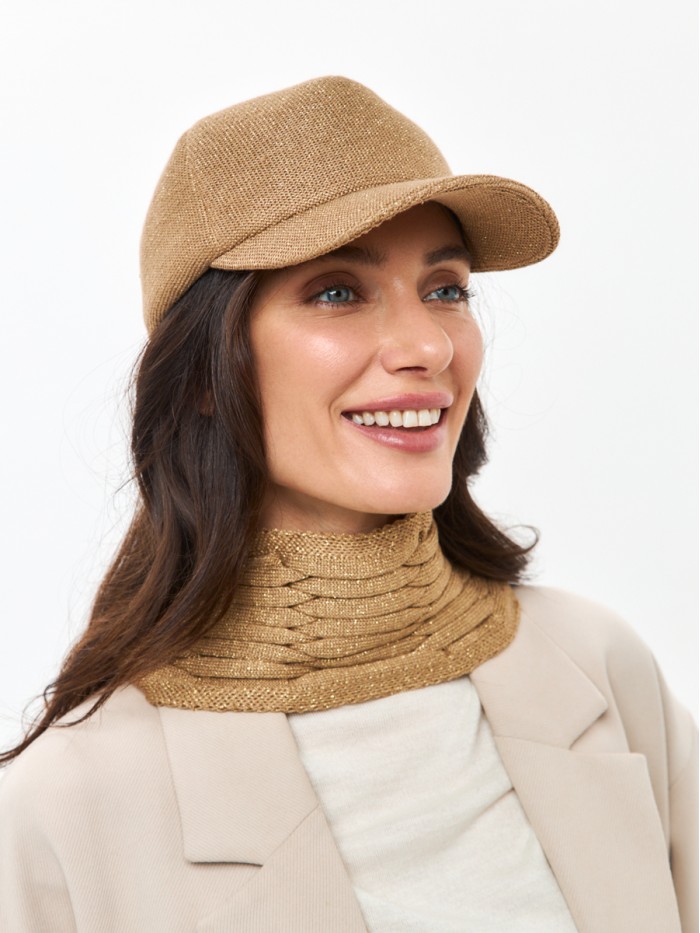 Уникальный комплект с металлизированным эффектом цвет золотой ДК-701