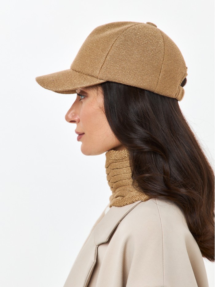 Уникальный комплект с металлизированным эффектом цвет золотой ДК-701