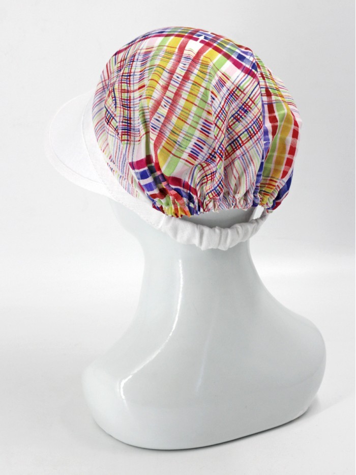 Стильная комбинированная кепка  цвет белый-красный-желтый Л-251/ОВ