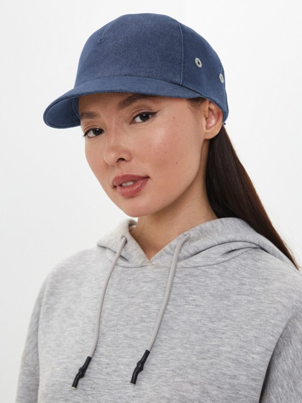 Джинсовая бейсболка цвет джинсовый Л-339Д