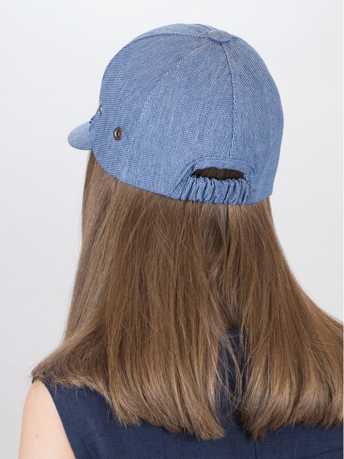 Джинсовая бейсболка цвет светло-джинсовый Л-339Д