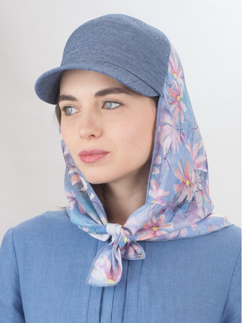 Бейсболка-косынка цвет све...