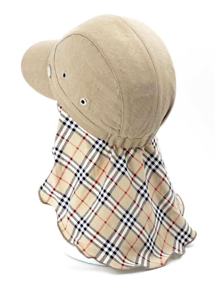 Оригинальная бейсболка с шелковой защитой кофейного цвета Л-414/1А