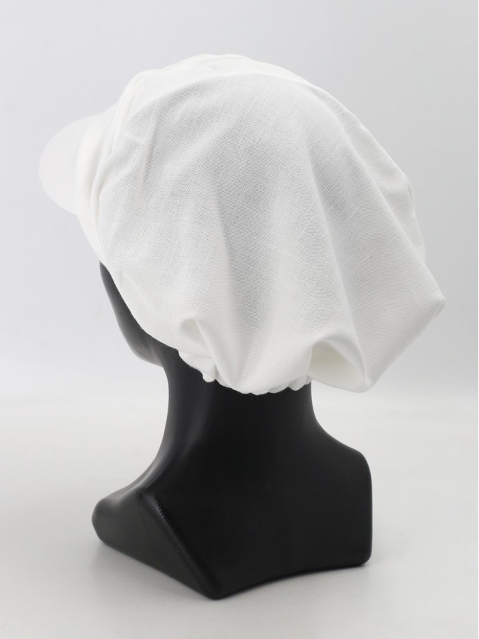 Кепка из льна премиум класса цвет молочный Л-427К4