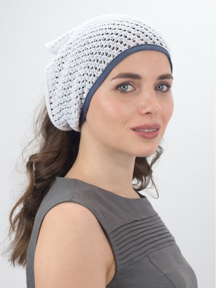 Косынка ажурная цвет белый Л-510