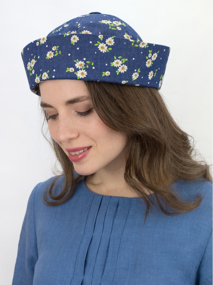 Морячка цвет джинсовый-зеленый Л-569/1