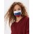 Защитная маска из трикотажного хлопка цвета Российского флага150р.
