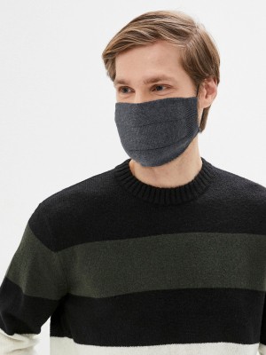 Защитная маска из трикотажного хлопка цвета маренго