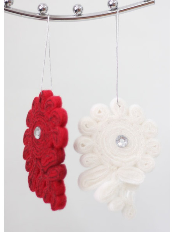 Украшение на елку ручной работы "Пряник"