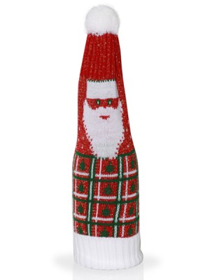 Подарочный чехол на шампанское цвет красный ТД-224