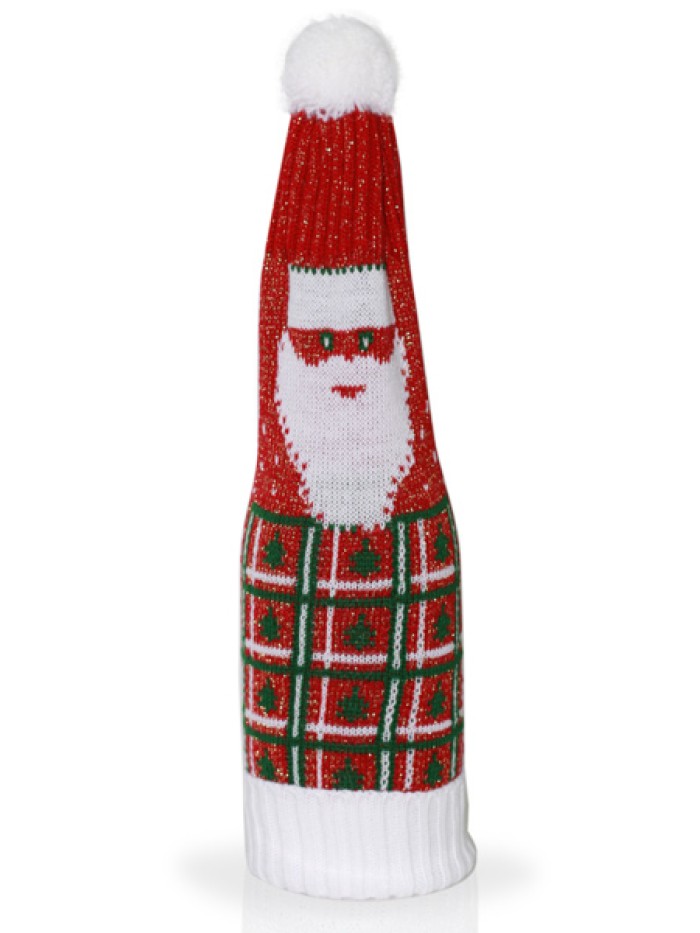 Подарочный чехол на шампанское цвет красный ТД-224