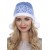 Новогодняя шапочка "Снежка" цвет голубой ТД-2301 300р.