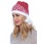 Новогодняя шапочка "Снежка" цвет красный ТД-2301 300р.