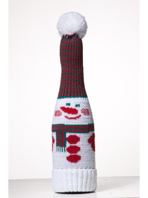 Подарочный чехол на шампанское "Снеговик" ТД-300