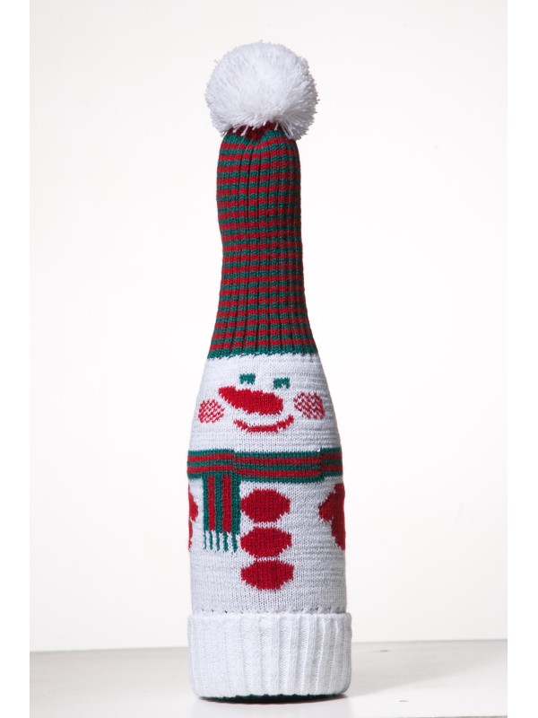 Подарочный чехол на шампанское "Снеговик" ТД-300