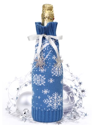 Подарочный чехол на шампанское "Снежинка" ТД-414/5