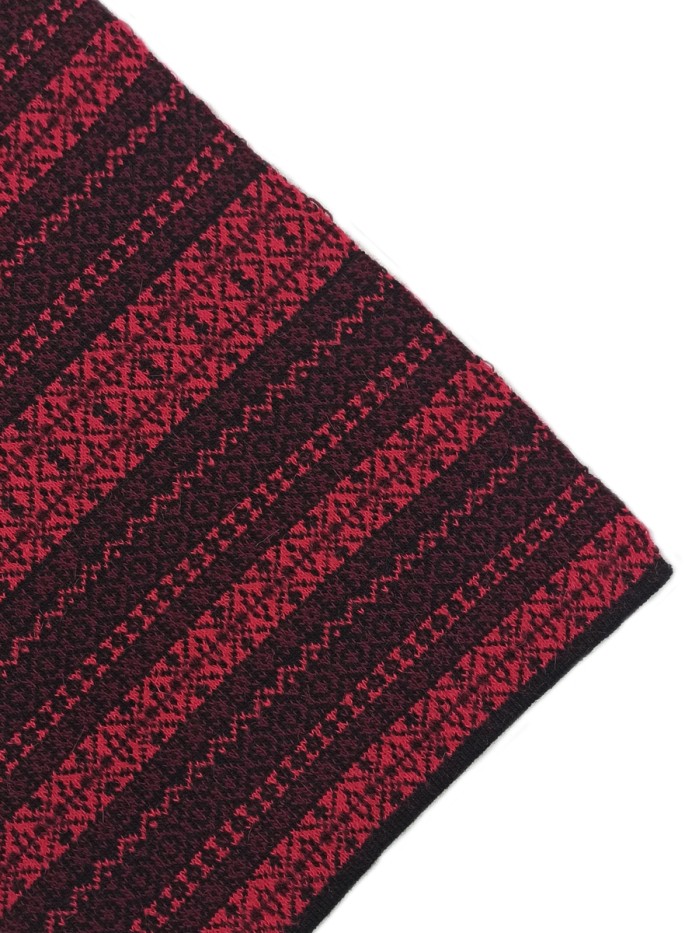 Шарф черный-алый-бордовый цвет ТД-433/1А