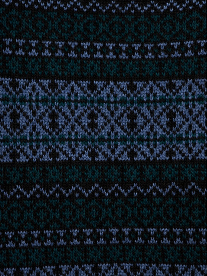 Шарф черный-джинсовый-изумрудный цвет ТД-433/1А