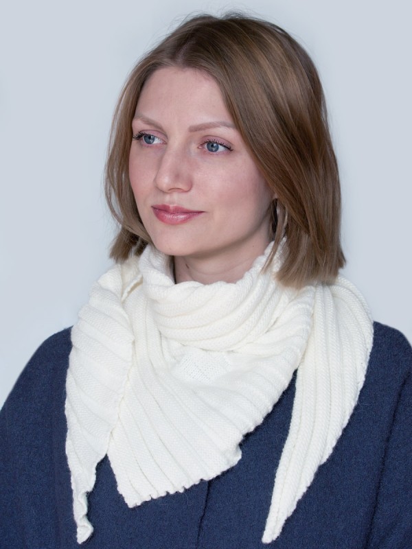 Бактус с эффектом "плиссе" цвет молочный ТД-453Б