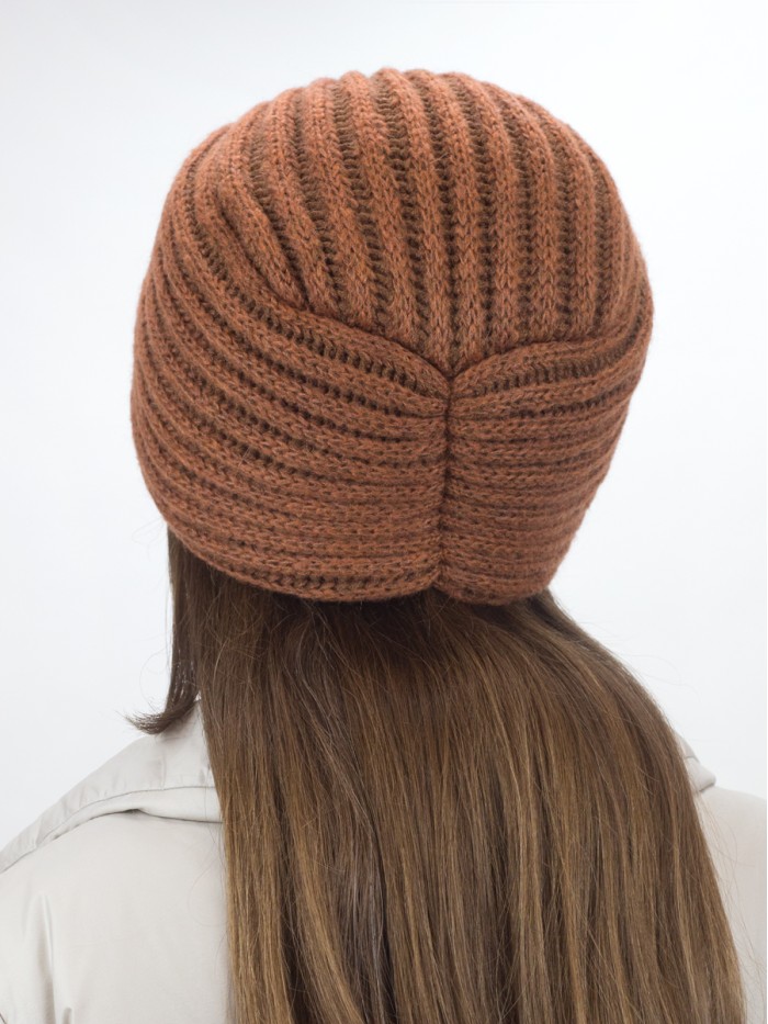 Чалма утепленная двойная цвет светло-коричневый ТД-454