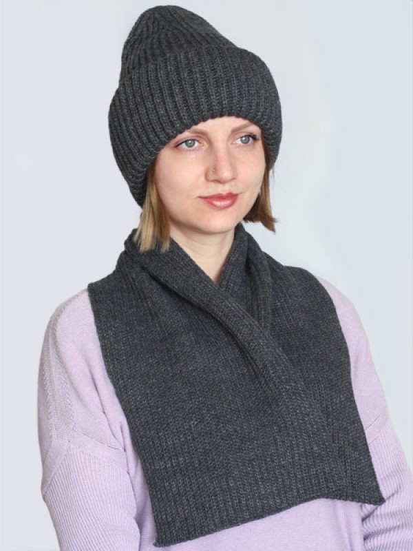 Теплый комплект цвет темно-серый ТД-479К