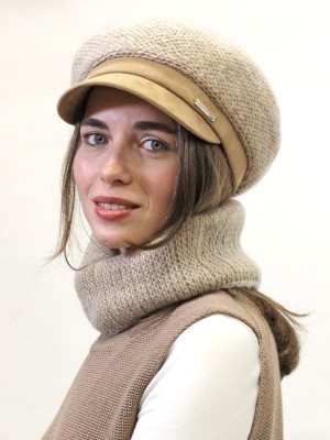 Комплект комбинированный бежевого-молочного цвета ТД-497