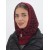Капор с леопардовым рисунком красного-черного цвета ТД-5042 990р.