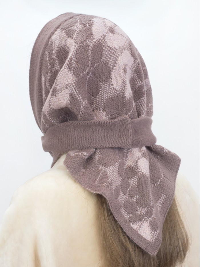 Модная косынка цвет какао ТД-512